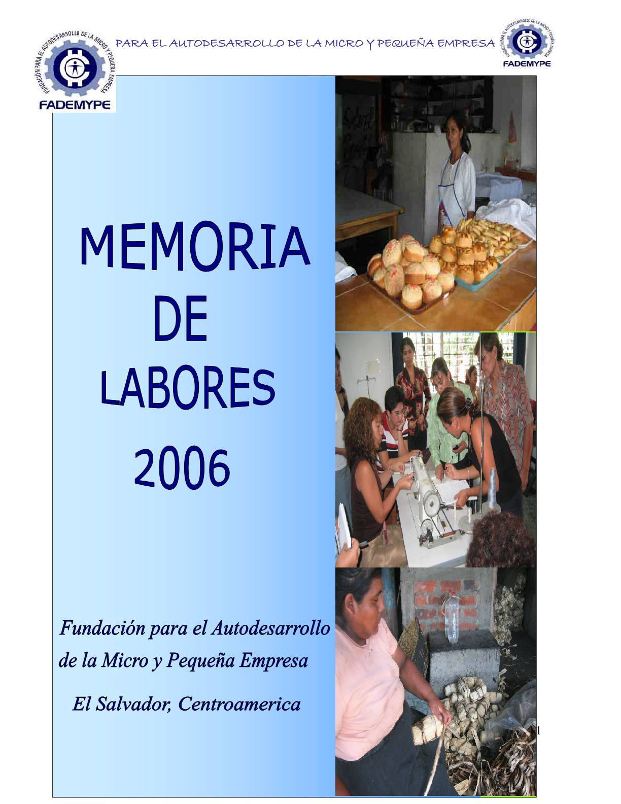 Memoria de labores 2006